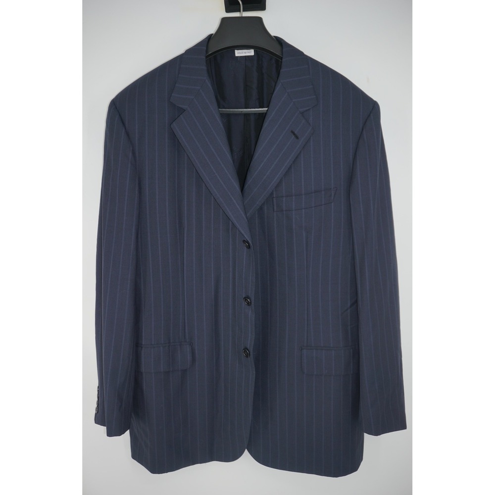 Brioni‎ Nomentano Neiman Marcus Blazer Blue Pinstripe Sport Coat Men's 46R Italy